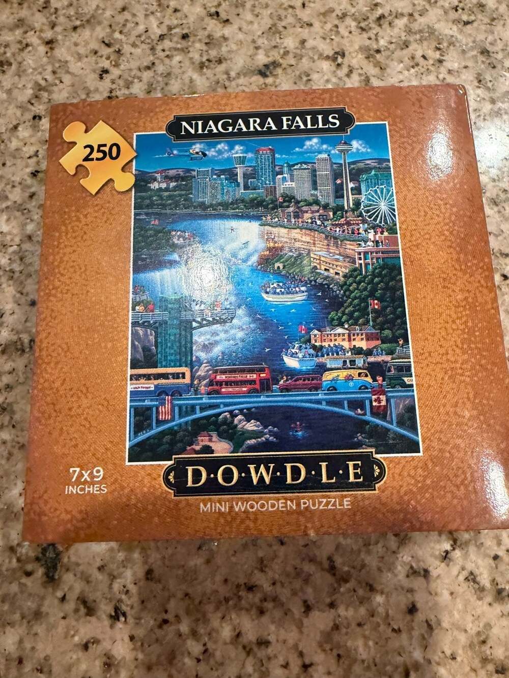 Niagara Falls - Dowdle Wooden Mini Puzzle - 250 Piece, New